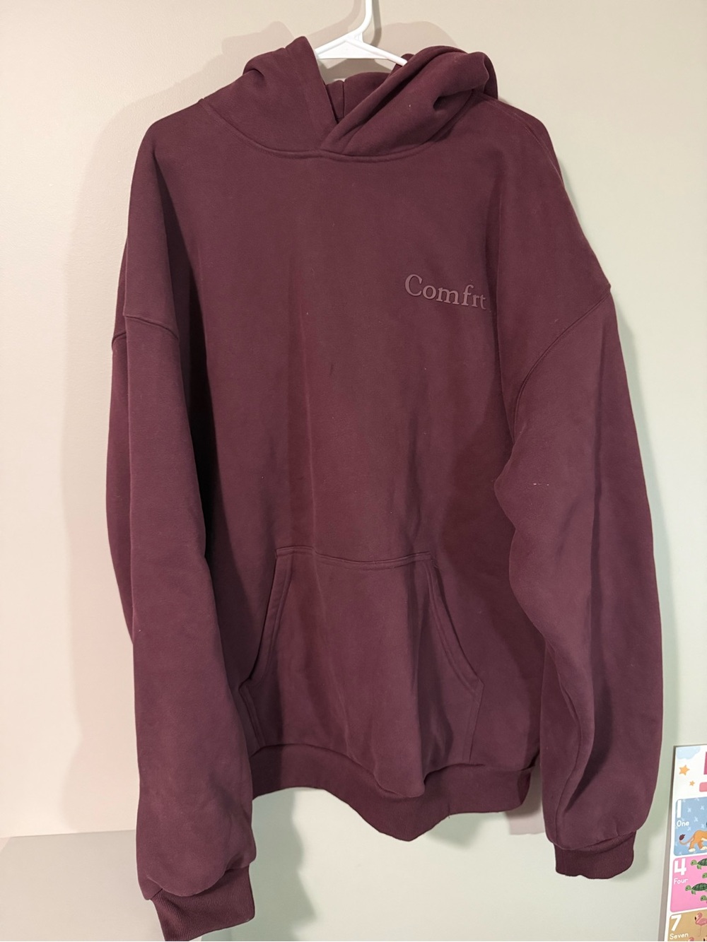 Comfrt Maroon Hoodie Size XXL Like New